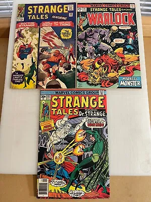 Buy Strange Tales 133 165 166 181 187 Lot 5 Silver Age Strange Warlock Marvel Comics • 43.38£