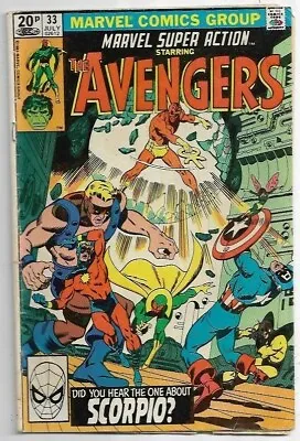 Buy Marvel Super Action Staring The Avengers #33 VG (1981) Marvel Comics • 3£