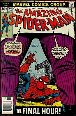 Buy Amazing Spider-Man (1963 Series) #164 'vs. Kingpin' VG/F Condition (Marvel 1977) • 7.11£