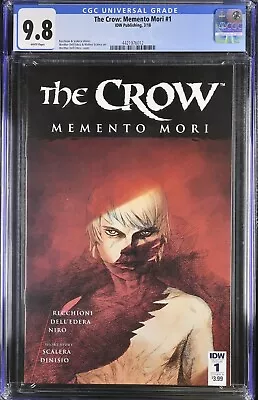 Buy The Crow Memento Mori 1 CGC 9.8 IDW 2018 Werther Dell’Edera Cover A • 126.98£