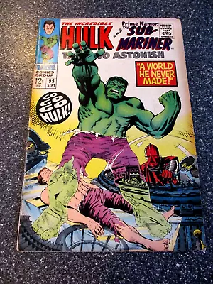Buy Tales To Astonish #95 Hulk! Sub-mariner! Silver Age Marvel Comics 1967! Nice • 11.98£