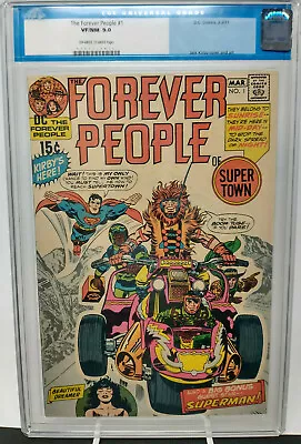 Buy The Forever People #1 ~ Cgc 9.0 Vf/nm ~ Marvel 1971 ~ 1st Appearance Of Darkseid • 536.17£