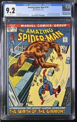 Buy Amazing Spider-man #110 Cgc 9.2 1st Gibbon National Diamond Sales Insert • 192.63£