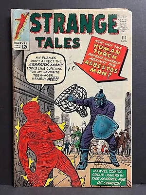 Buy Strange Tales #111 (4.5) 1963  Low Grade Marvel Comic 2nd Doctor Strange App • 297.58£