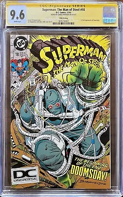 Buy Superman: Man Of Steel #18 5th Print CGC 9.6 - 1st Doomsday, DCU Signed Simonson • 197.57£