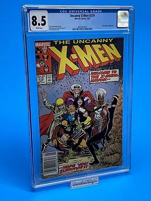 Buy Uncanny X-men #219! CGC 8.5! Marauders! Brett Blevins Art! Cool! 😎 • 39.98£