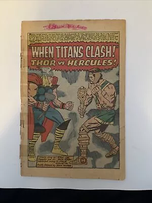 Buy Journey Into Mystery Annual #1 Thor Vs Hercules 1965 Marvel Comics • 11.99£