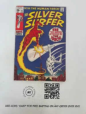 Buy Silver Surfer # 15 FN Marvel Comic Book Galactus Fantastic Four Hulk Thor 6 J224 • 38.38£