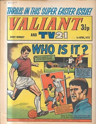 Buy Vintage Valiant & TV21 Comic April 1st 1972 Billie Bunter Star Trek • 0.99£