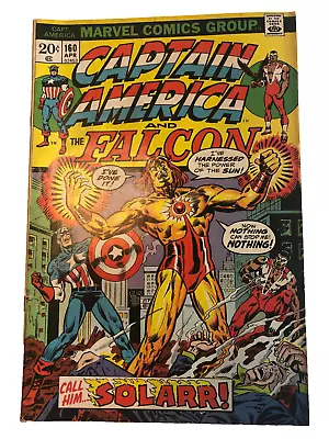 Buy Marvel Comic Captain America #160 April 1973 1st Appearance Solarr Original • 9.49£