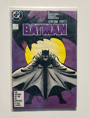 Buy Batman #405 Year One Part 2 1st Carmine Falcone Frank Miller 1987 • 10.69£