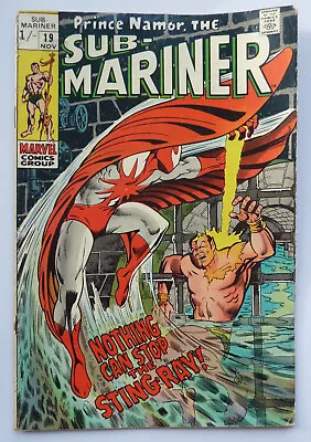 Buy The Sub-Mariner #19 - Marvel Comics UK Variant (Shilling) November 1969 VG- 3.5 • 11.95£