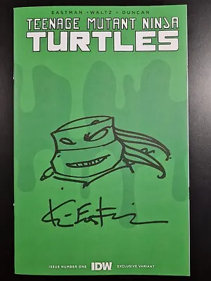 Buy Teenage Mutant Ninja Turtles #1 Signed With Original Sketch By Kevin Eastman 002 • 149.95£