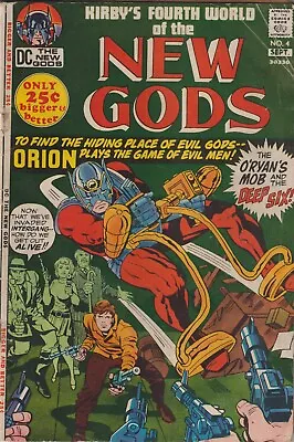 Buy Dc Comics New Gods #4 (1971) Jack Kirby G+ • 9.95£