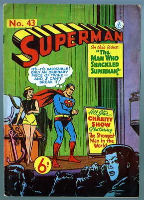 Buy Australian SUPERMAN 43 DC Comics 1950's W Action Comics 174 Cover UK • 49.25£