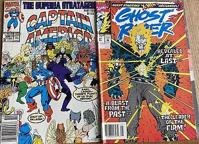 Buy Captain America #390, 1991, Marvel Comic Plus Free Ghost Rider Comic • 3£