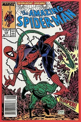 Buy Amazing Spider-man #318 (marvel 1989) Newsstand Variant | Todd Mcfarlane Nice • 7.16£
