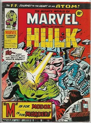 Buy The Mighty World Of Marvel #169 Hulk VG (1975) Marvel Comics UK • 3£