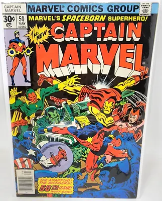 Buy Captain Marvel #50 Minn-erva (dr Minerva) 1st Full Appearance *1977* 9.0 • 31.62£