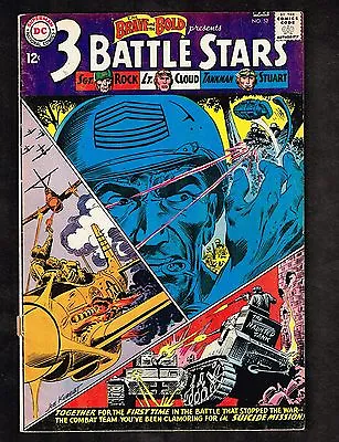 Buy Brave And The Bold #52 ~ 3 Battle Stars, St. Rock, Tankman ~ 1964 (6.5) WH • 62.40£