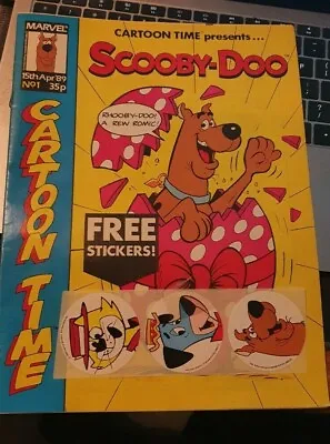 Buy 1989 Marvel UK Scooby-Doo Comic #1 With Free Stickers • 11.49£