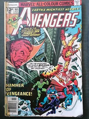Buy Avengers #165 1977 Bronze Age, Marvel Comics, UK Variant • 2£