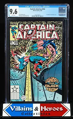 Buy Captain America #292 ~ CGC 9.6 ~ 1st App. Of The Black Crow ~ Marvel (1984) • 71.95£