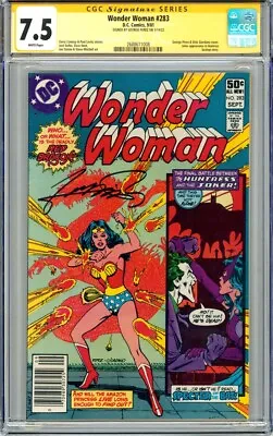 Buy Wonder Woman #283 CGC SS 7.5 SIGNED 1st George Perez WW Art / Joker Huntress App • 86.92£