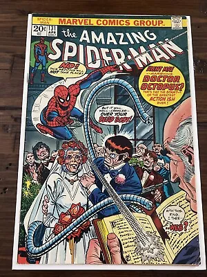 Buy Bronze 1974 Amazing SPIDER-MAN #131 6.0 Fine DOC OCTOPUS Appearance WITH STAMP • 23.71£