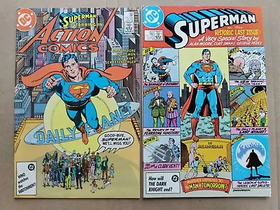 Buy Action Comics 583 VF Superman 423 FN+ Alan Moore Complete DC Lot Of 2 • 23.04£