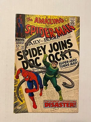 Buy Amazing Spider-man #56 Vf 8.0 1st App Of Captain George Stacy John Romita Sr Art • 241.28£