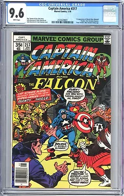 Buy Captain America #217 (1978) CGC 9.6 *First Marvel Man! • 199.87£