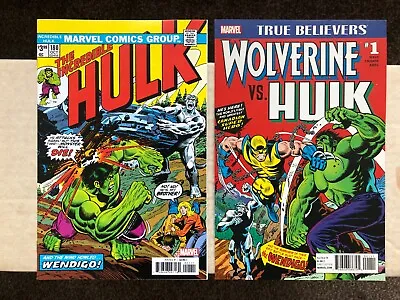 Buy Incredible Hulk 180,181 Reprint Edition. 1st App Of Wolverine 182 • 9.99£