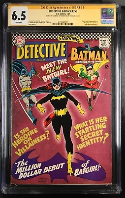 Buy Detective Comics #359 (1967) CGC 6.5 Signed Carmine Infantino 1st App Batgirl WP • 1,817.61£