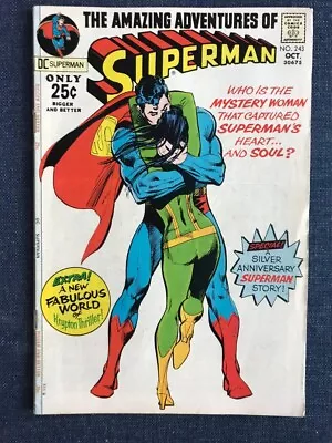 Buy Superman #243 VF+  Classic Neil Adams Cover!   Very Nice! • 51.39£
