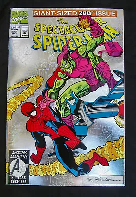 Buy SPECTACULAR SPIDER-MAN #200 - Foil Cover/Death Green Goblin (Marvel 1993) 9.4 NM • 9.92£