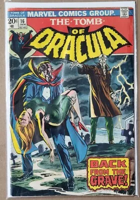 Buy Marvel Comics - The Tomb Of Dracula - Back From The Grave! - # 16 Jan 1974 • 23.75£