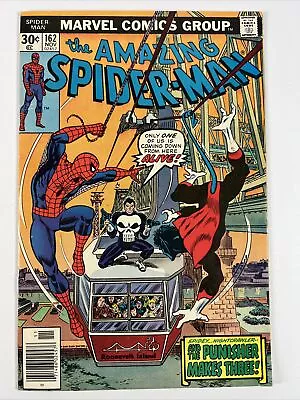 Buy Amazing Spider-Man #162 (1976) 1st Jigsaw ~ Punisher | Marvel Comics • 28.76£
