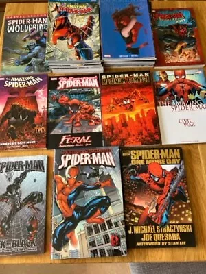 Buy Collection Of Marvel Spiderman Graphic Novels, 25 Book Bundle • 90£