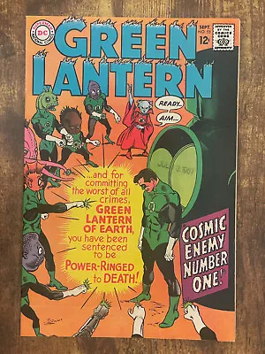Buy Green Lantern #55 - STUNNING HIGH GRADE 8.5 VF+ - 1st App Zborra - DC Comic 1967 • 13.99£