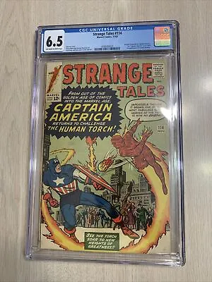 Buy Strange Tales 114 Cgc 6.5 '64 Capt America Before Avengers 4 Ditkokirby New Case • 479.71£