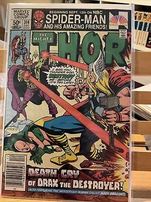 Buy Mighty Thor #314 Pollard Drax & Moondragon Cover Iron Man 1st Print Marvel MCU • 4.76£