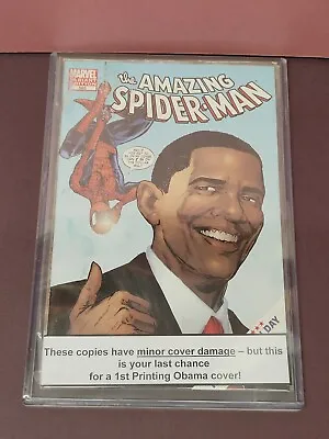 Buy Marvel Amazing Spider-man #583 | 1st Print Obama Variant- Minor Cover Damage  • 39.99£
