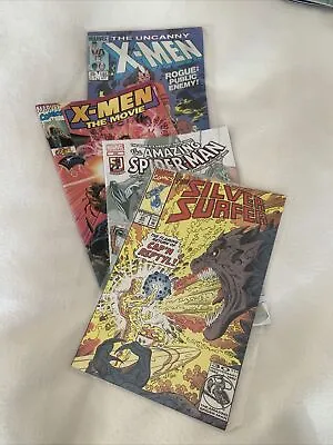 Buy 4 Marvel Comics As A Bundle X-men, Silver Surfer And Spiderman. 2 Are Older • 5£