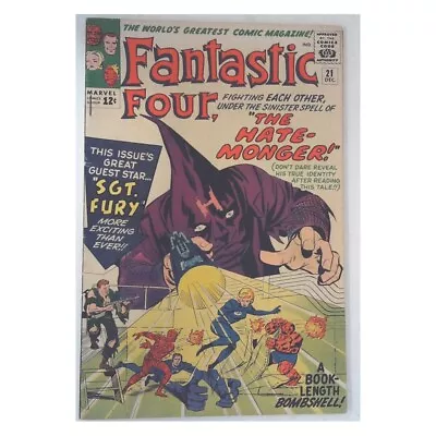 Buy Fantastic Four (1961 Series) #21 In Fine + Condition. Marvel Comics [t • 282.84£