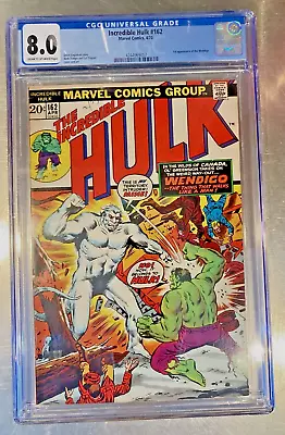 Buy Incredible Hulk #162  Vf 8.0  Cgc   1st App. Of The Wendigo  • 147.42£