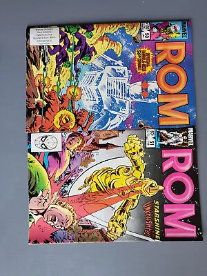 Buy Marvel Comics ROM Vol 1 Lot #50 #51 1984 Very Good Condition • 0.99£