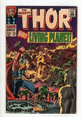 Buy The Mighty Thor #133 Marvel Comic Book. 1st App. Of Ego The Living Planet. 1966 • 47.51£