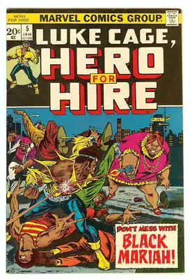 Buy Hero For Hire #5 7.5 // 1st Appearance Of Black Mariah Marvel Comics 1973 • 30.83£