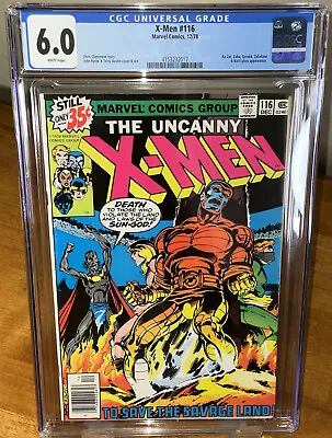 Buy Uncanny X-Men #116 CGC 6.0 White Pages 1st Mention Of Wolverine's Healing Factor • 35.47£